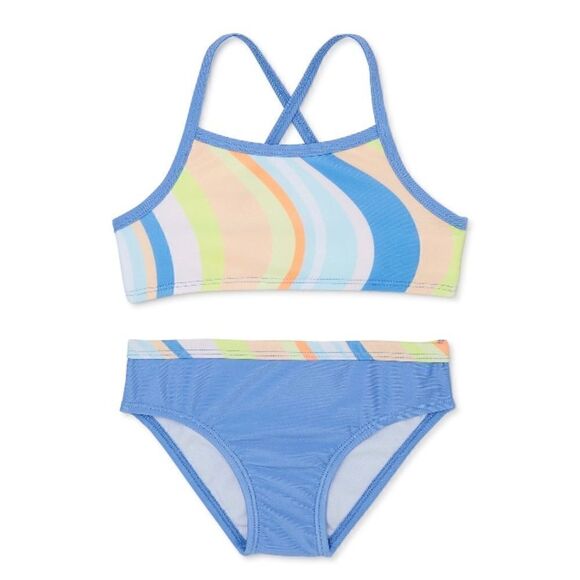 Baby Girl  Swimsuit Bathing Suit 2-Piece Bikini Size 12M - Picture 1 of 3